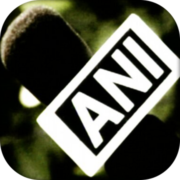 Microphone with ANI logo on a dark background