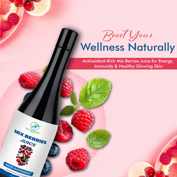 Mix Berries Juice – Antioxidant Rich, Energy, Immunity & Skin Wellness (1 Ltr)