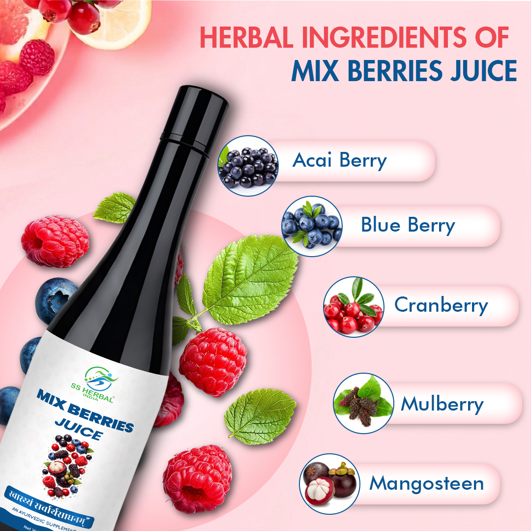 Mix Berries Juice – Antioxidant Rich, Energy, Immunity & Skin Wellness (1 Ltr)